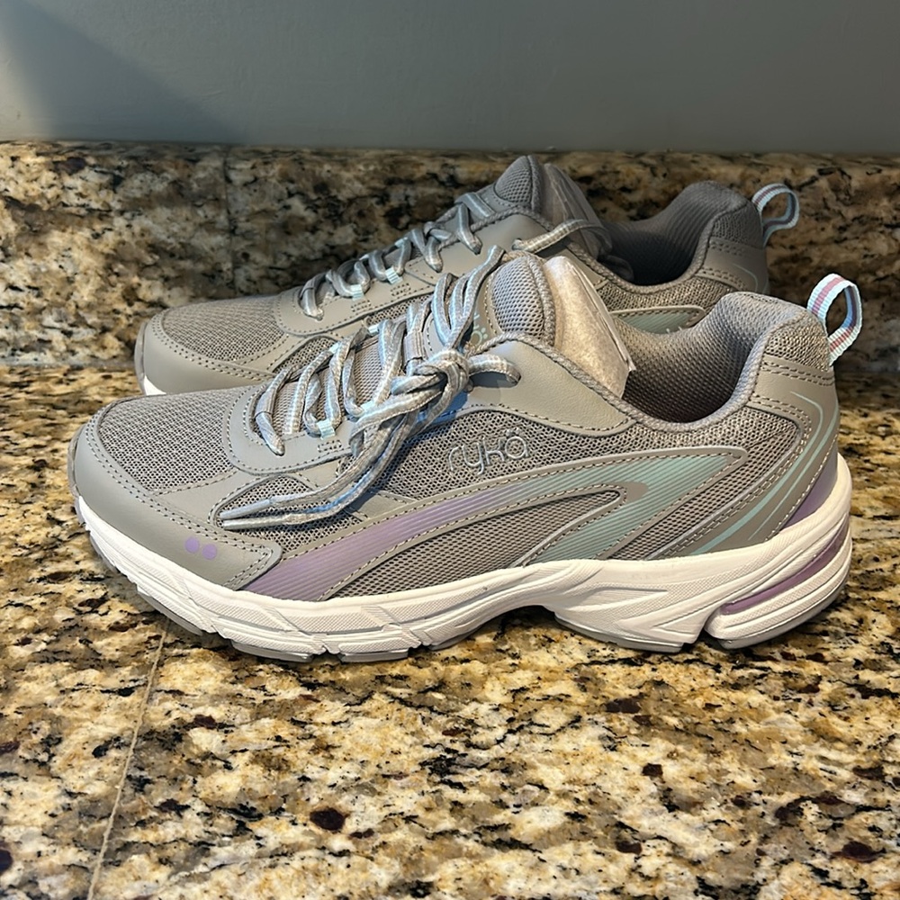 RYKA Grey Standout Sneakers Shoes Women’s Size 8.5 Wide-Brand New - Picture 3 of 10